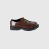 Synthetic patent leather moccasins