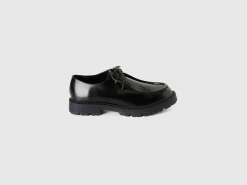 Synthetic patent leather moccasins
