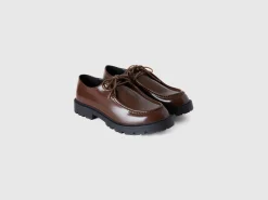 Synthetic patent leather moccasins