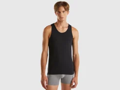 Tank top in organic stretch cotton