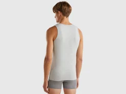 Tank top in organic stretch cotton