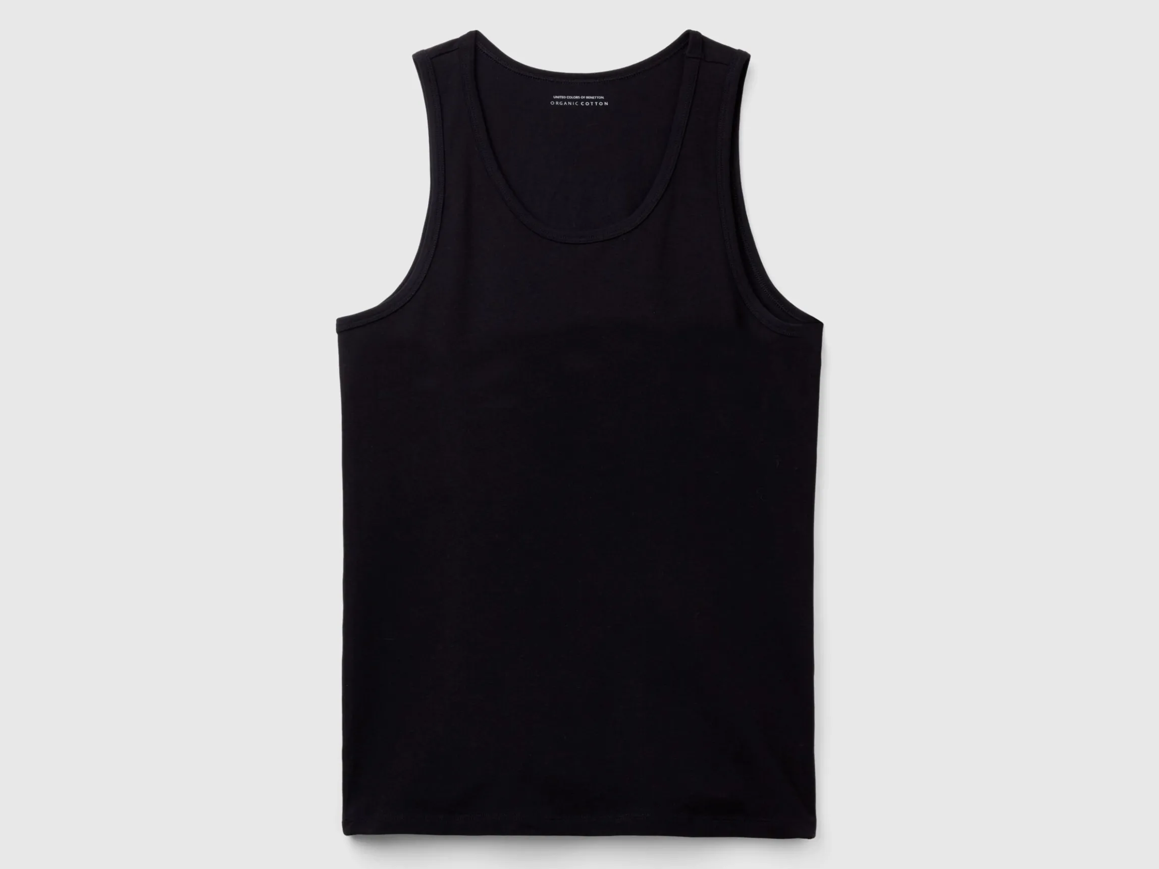 Tank top in organic stretch cotton