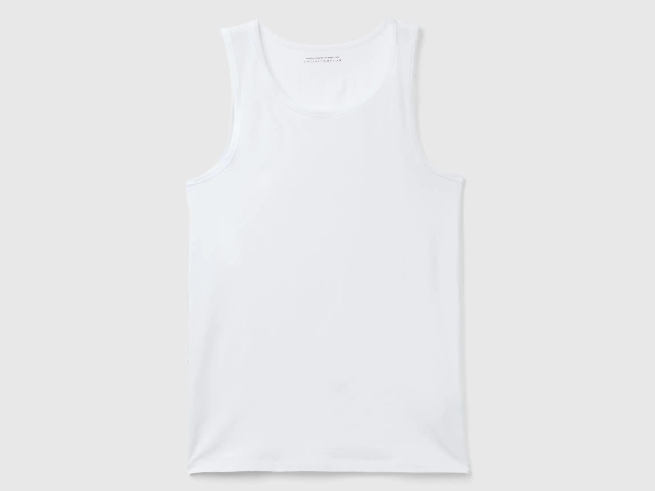 Tank top in organic stretch cotton