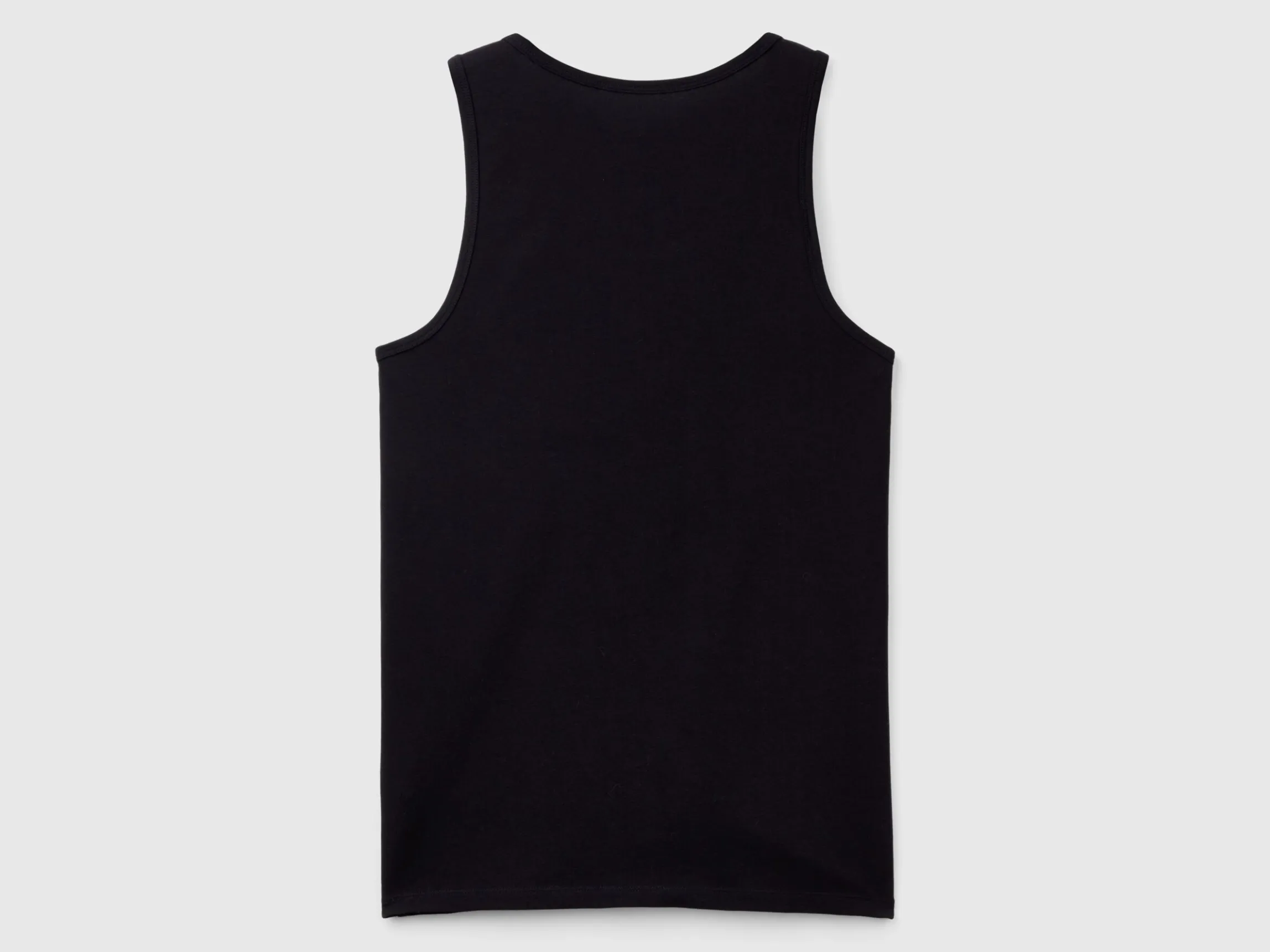 Tank top in organic stretch cotton