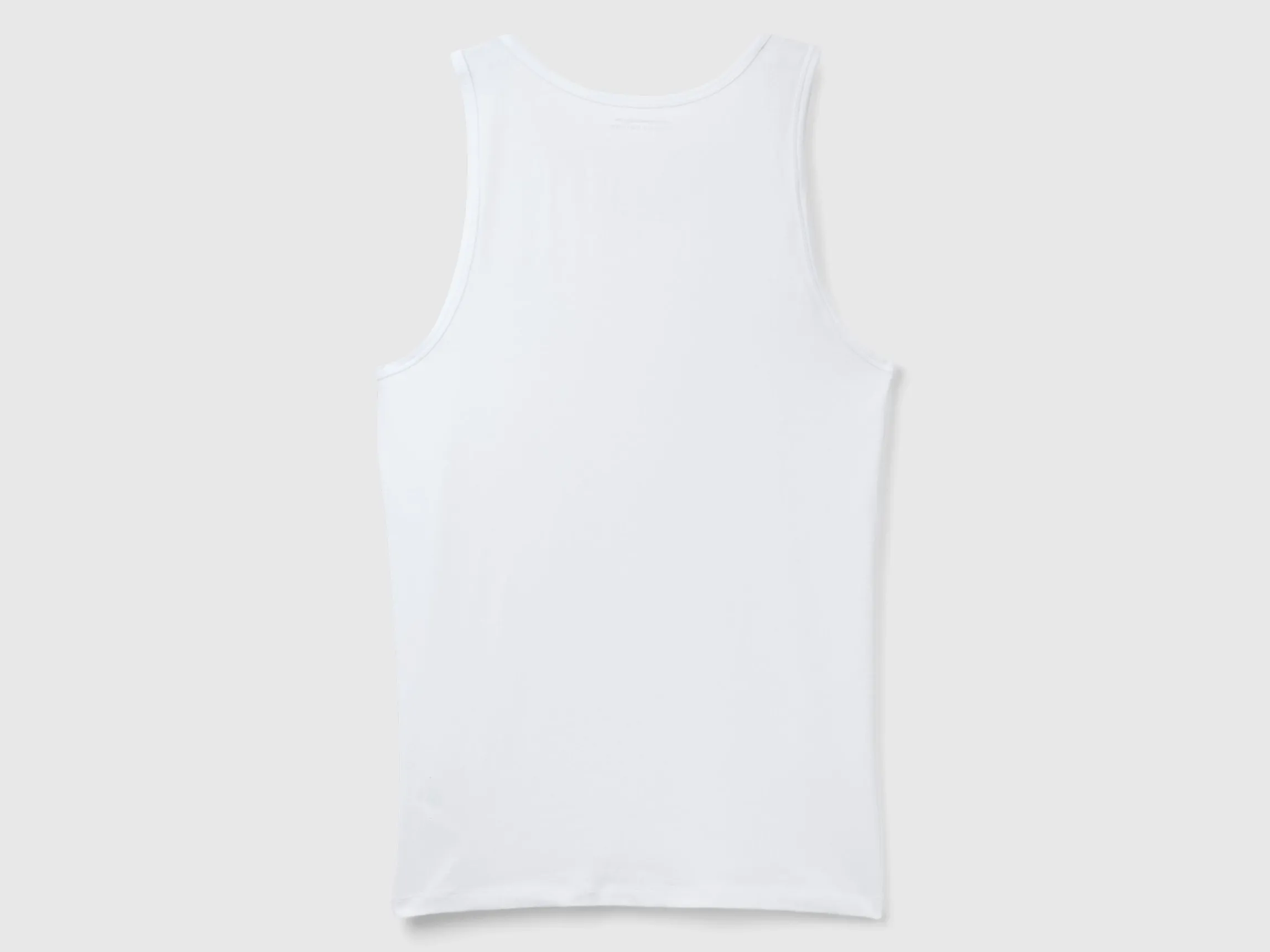 Tank top in organic stretch cotton