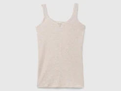 Tank top in super stretch organic cotton