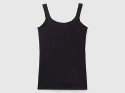 Tank top in super stretch organic cotton