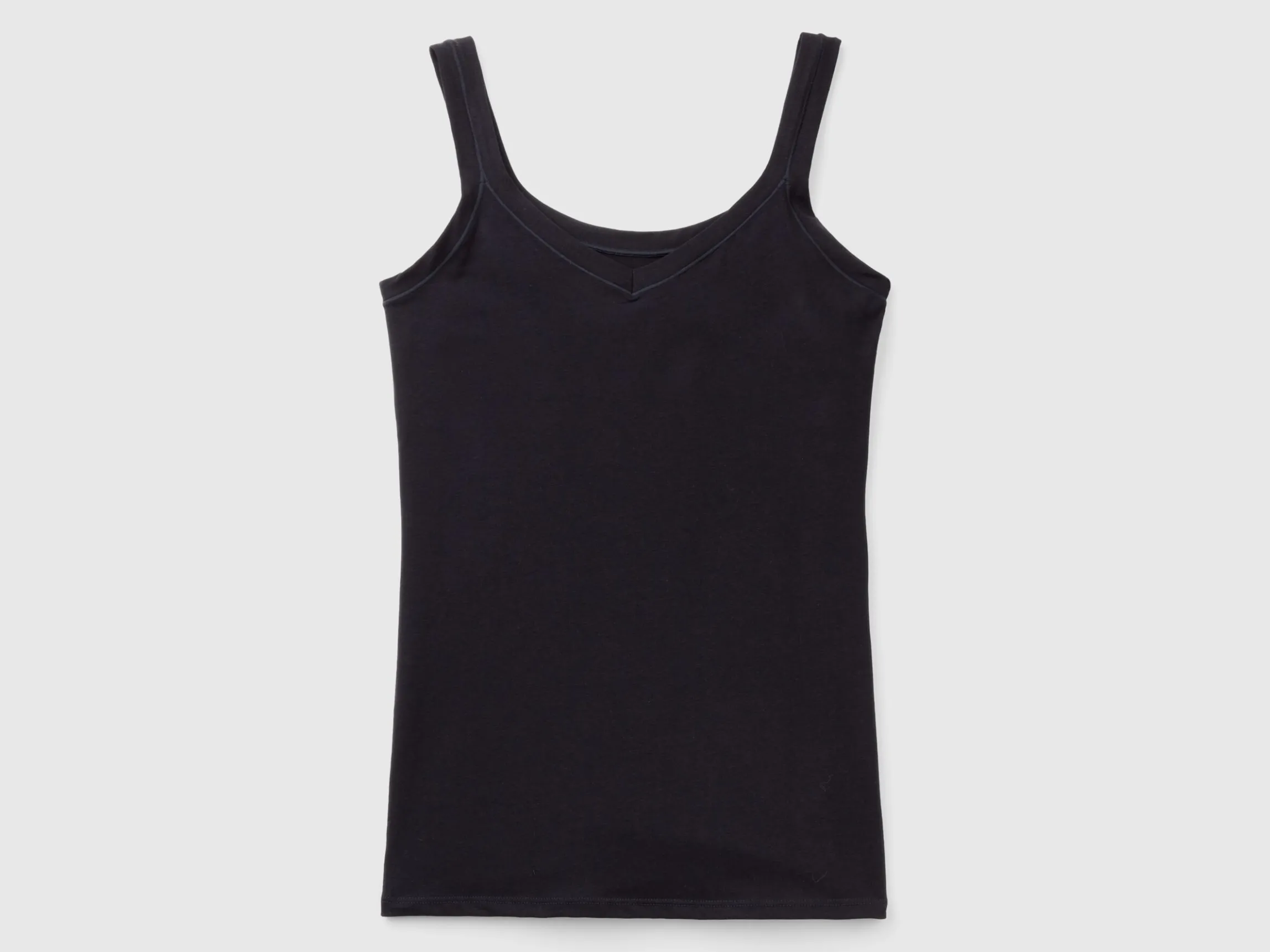 Tank top in super stretch organic cotton
