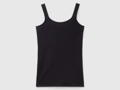 Tank top in super stretch organic cotton