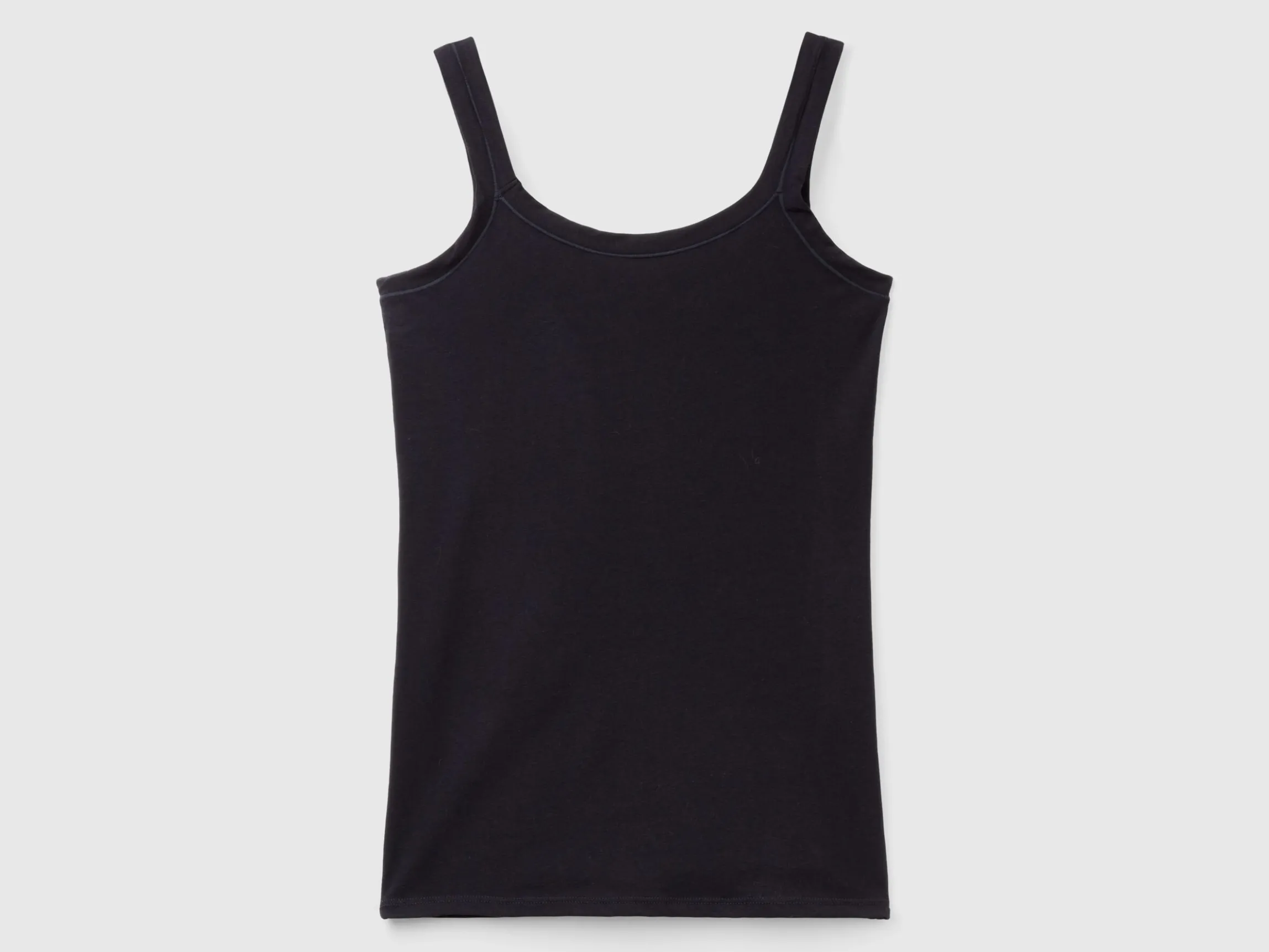 Tank top in super stretch organic cotton