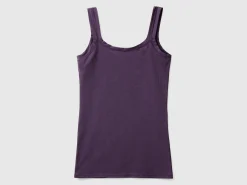 Tank top in super stretch organic cotton