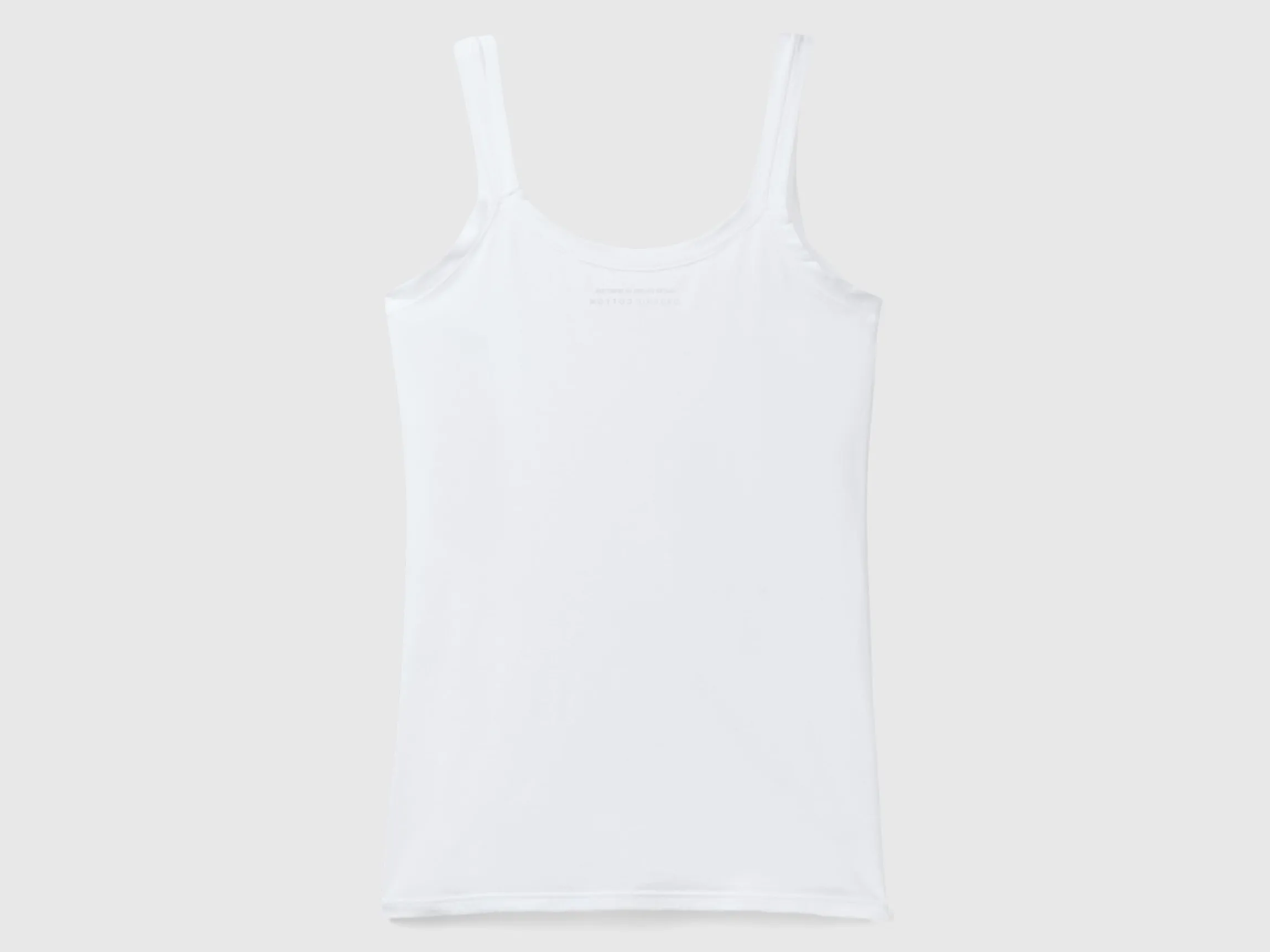 Tank top in super stretch organic cotton