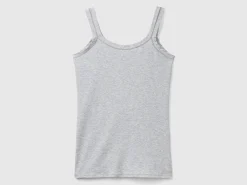 Tank top in super stretch organic cotton