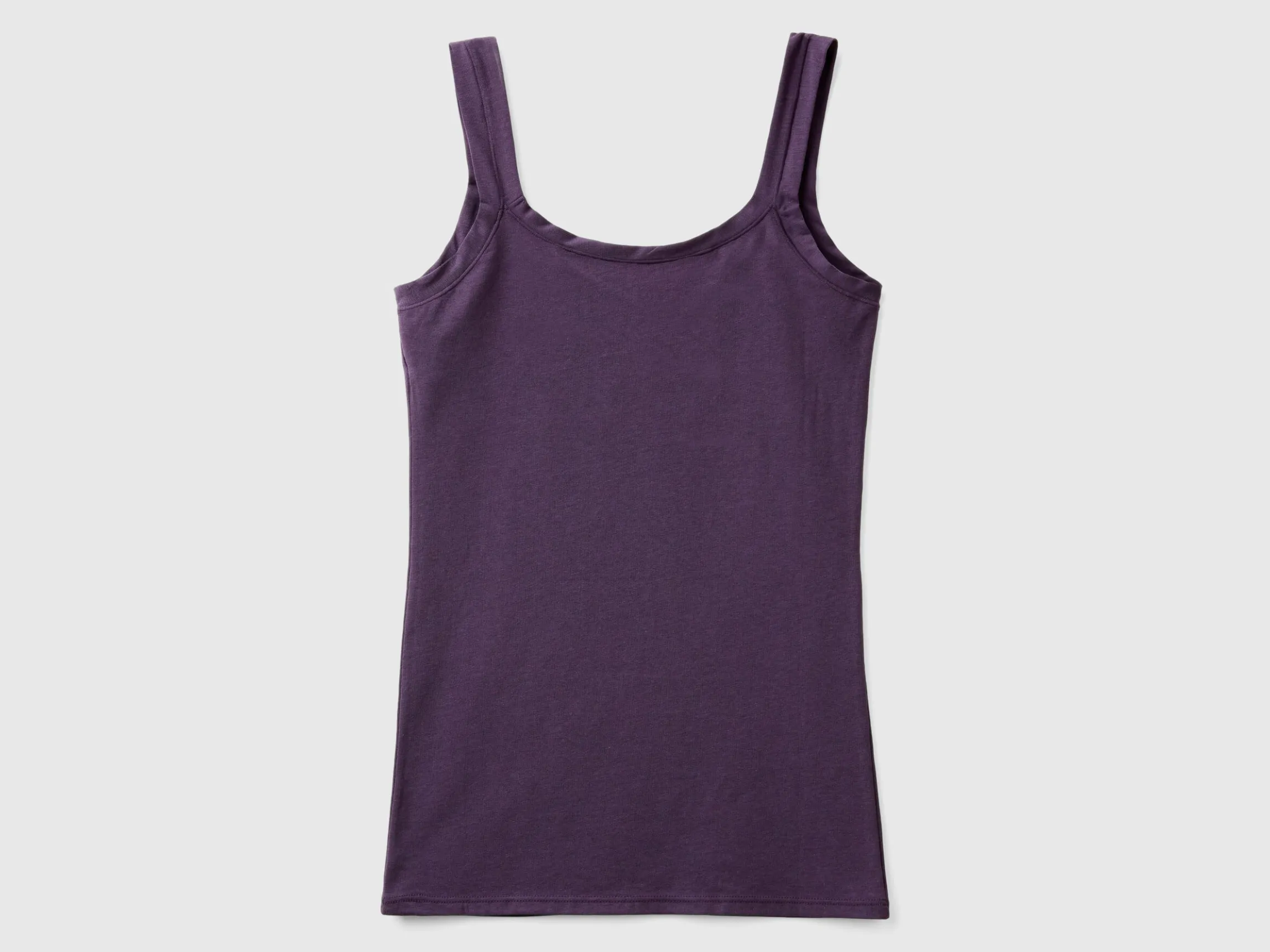 Tank top in super stretch organic cotton