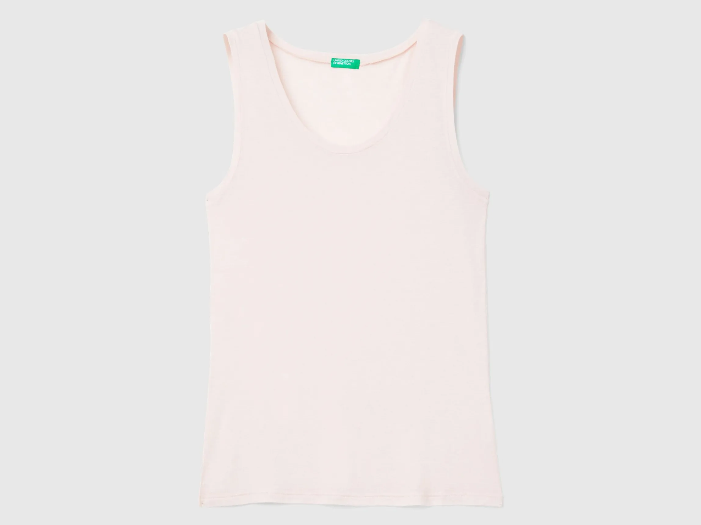 Tank top in viscose and wool blend
