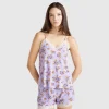 Tank top with lace and floral print