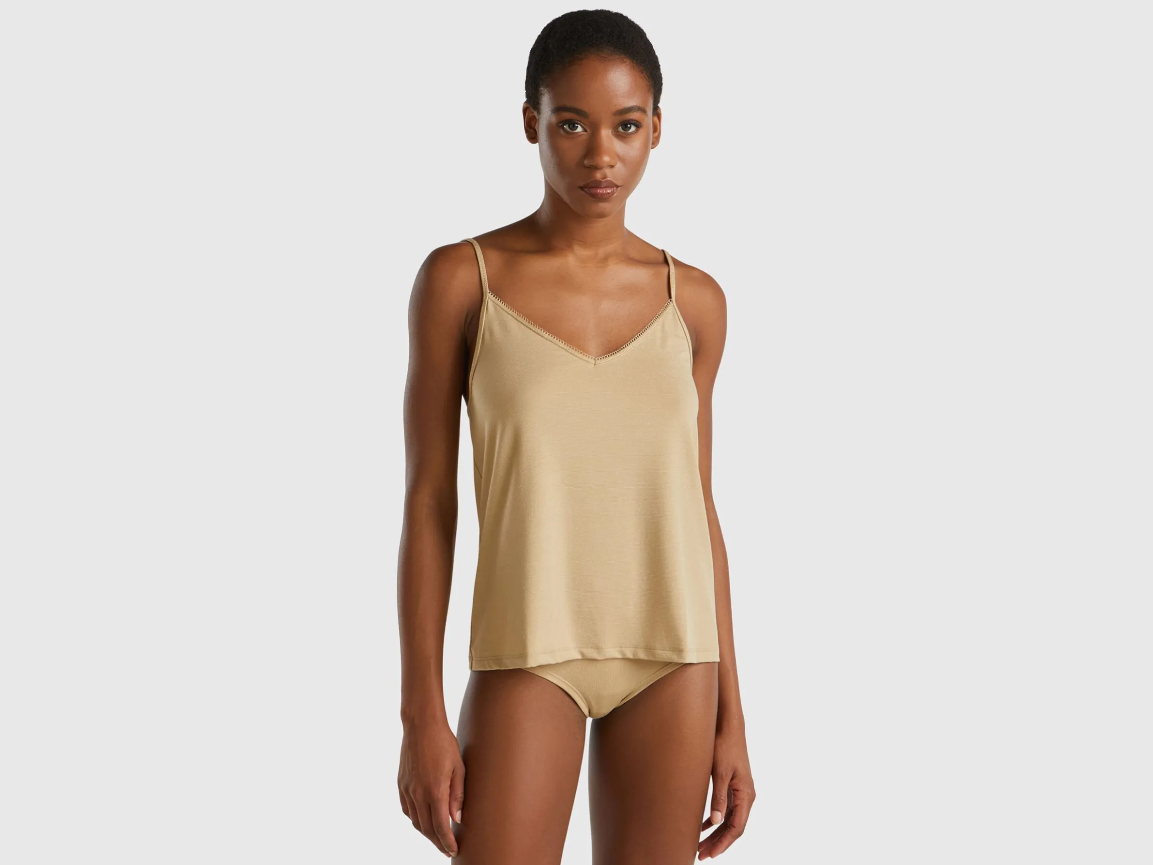 Tank top with lurex