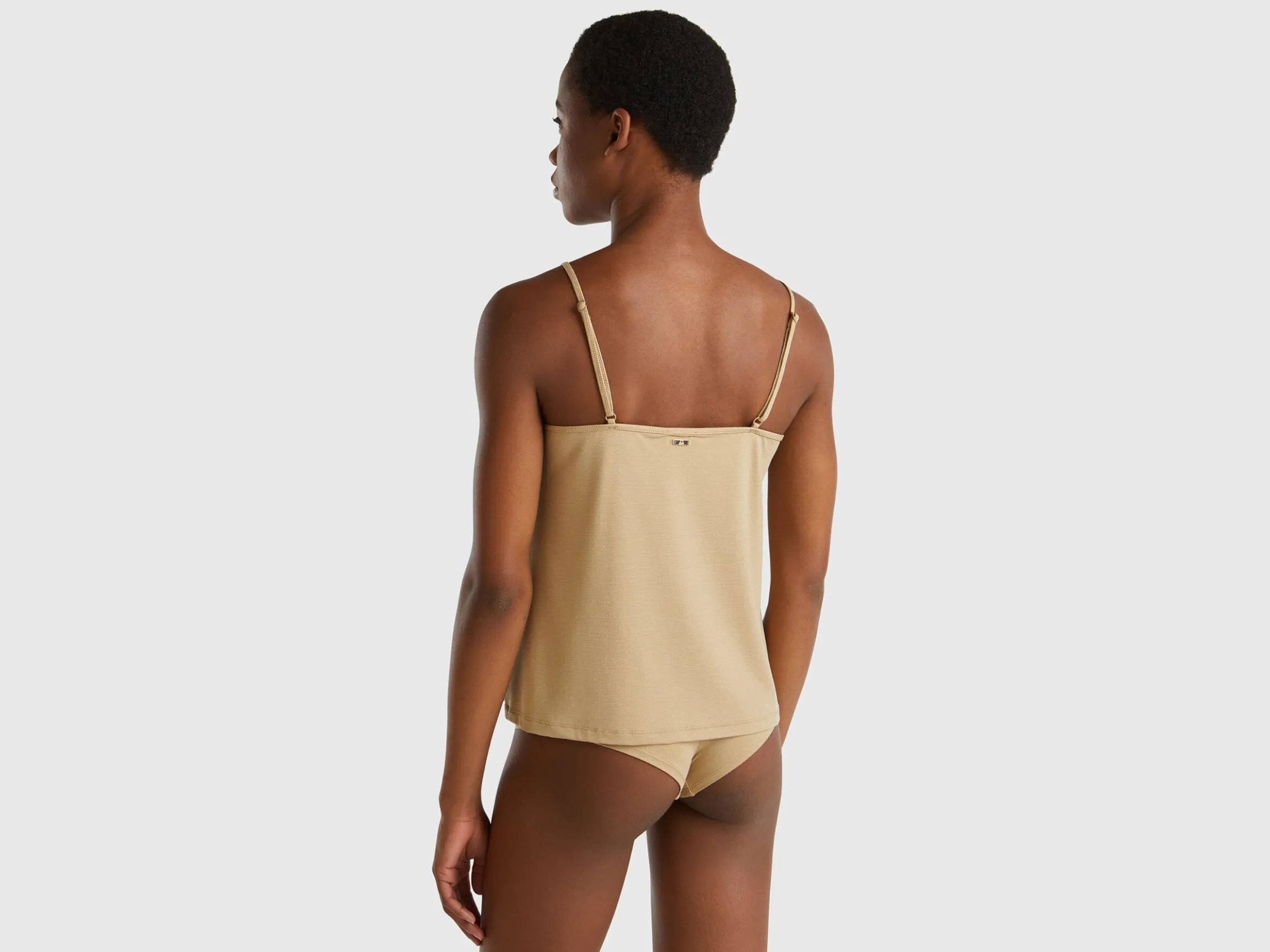 Tank top with lurex