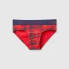 Tartan check briefs