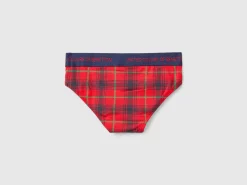 Tartan check briefs