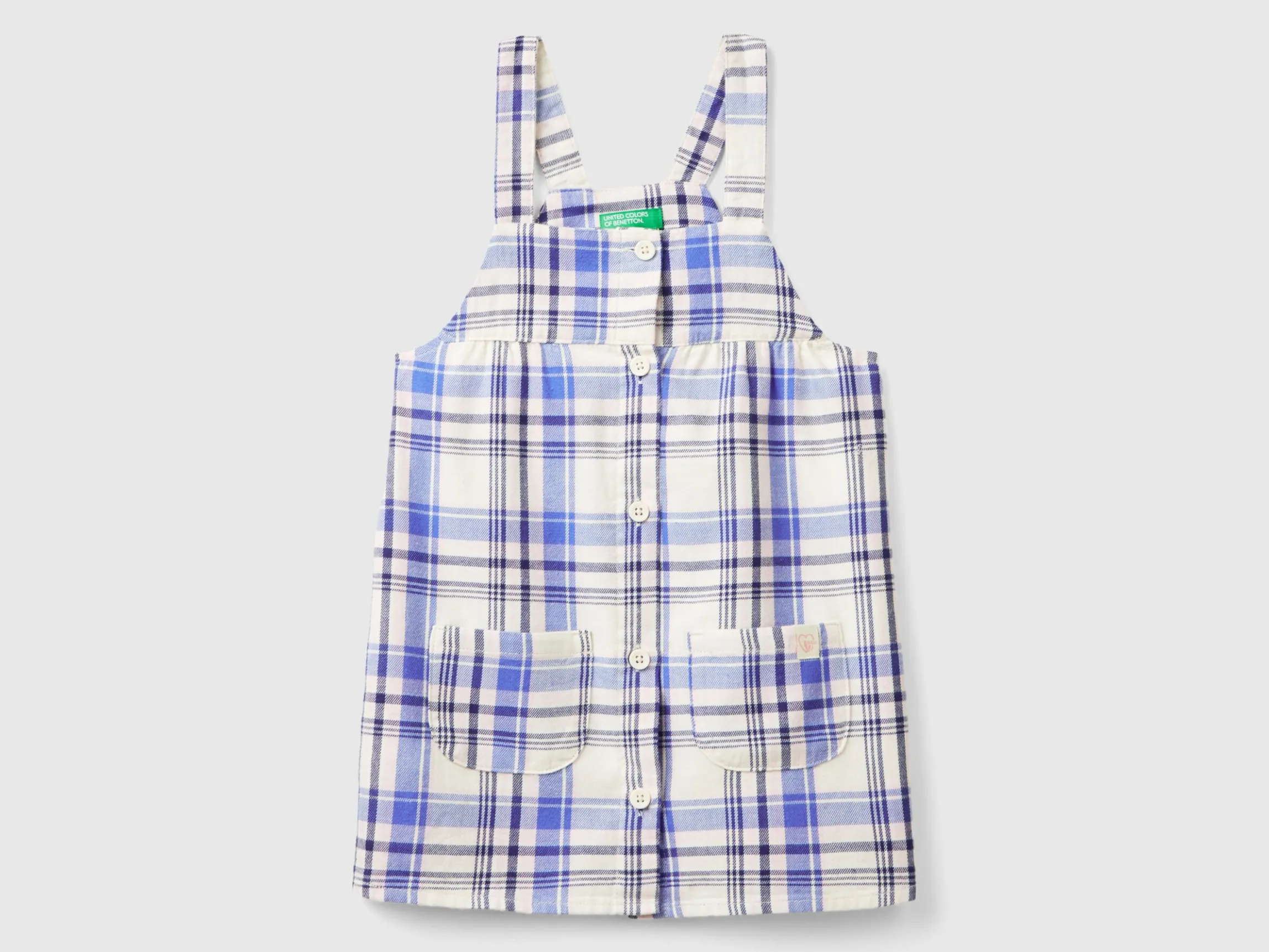 Tartan dungaree dress