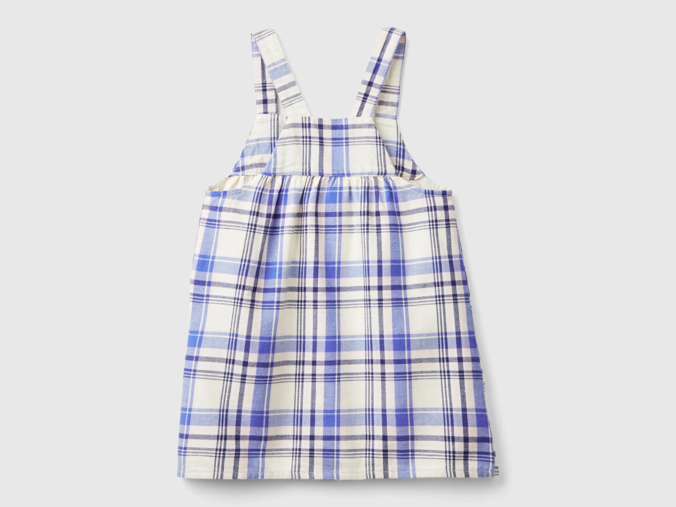Tartan dungaree dress