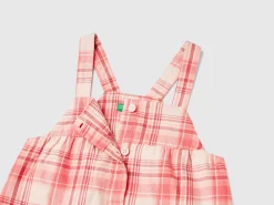 Tartan dungaree dress