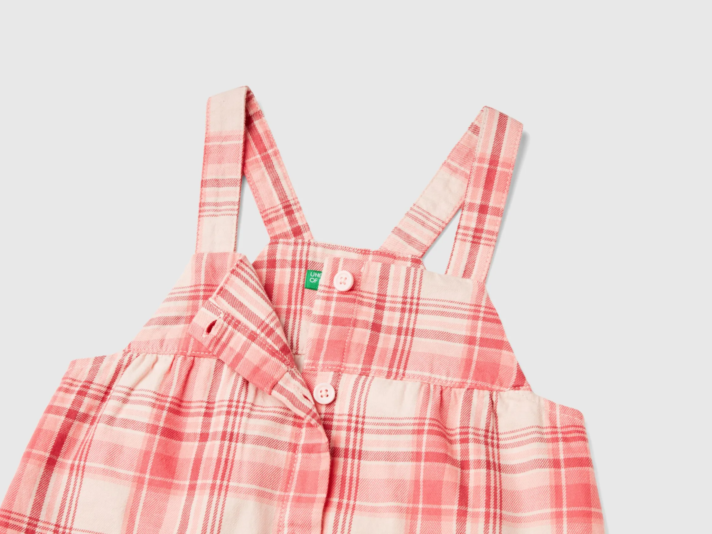 Tartan dungaree dress