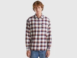 Tartan flannel overshirt