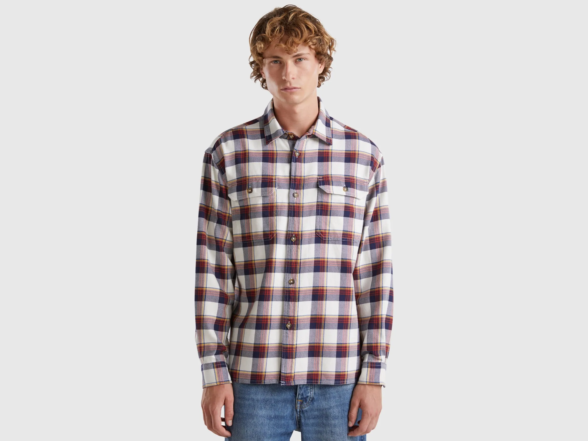 Tartan flannel overshirt