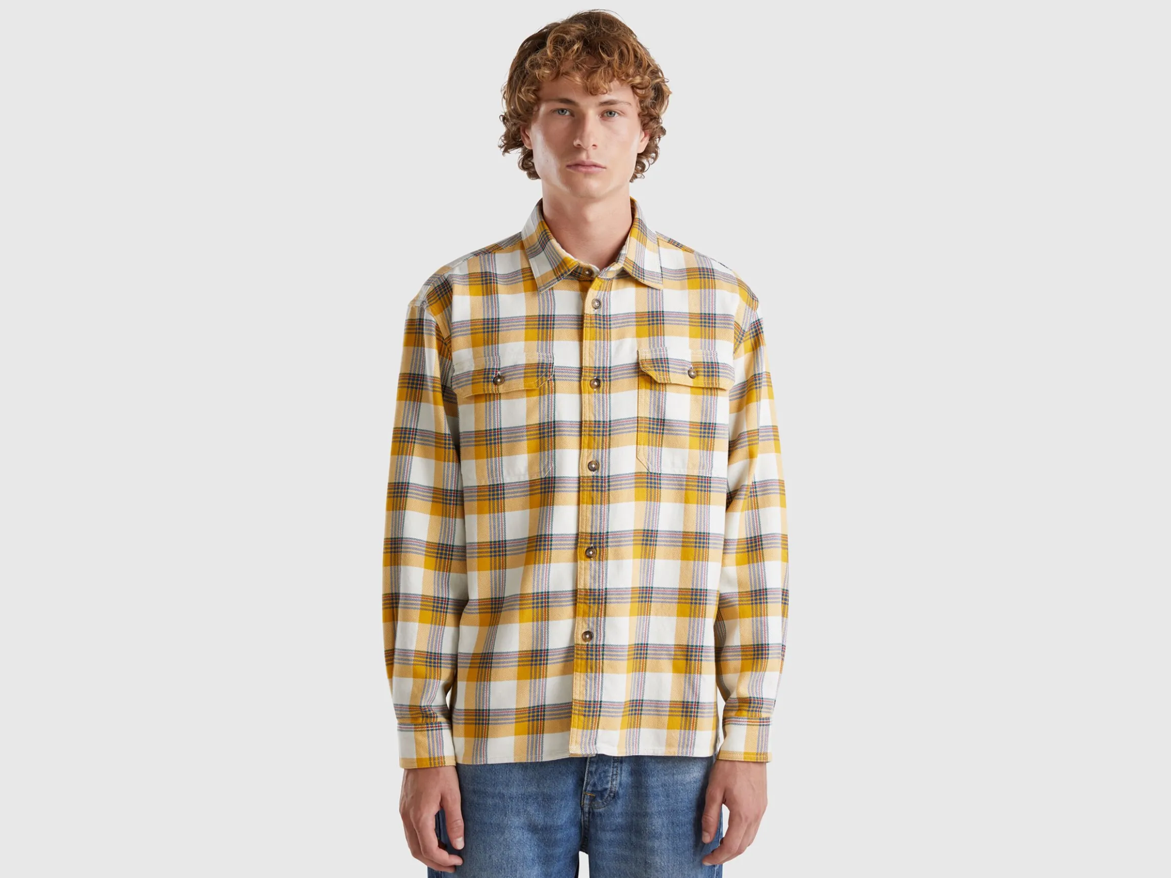 Tartan flannel overshirt