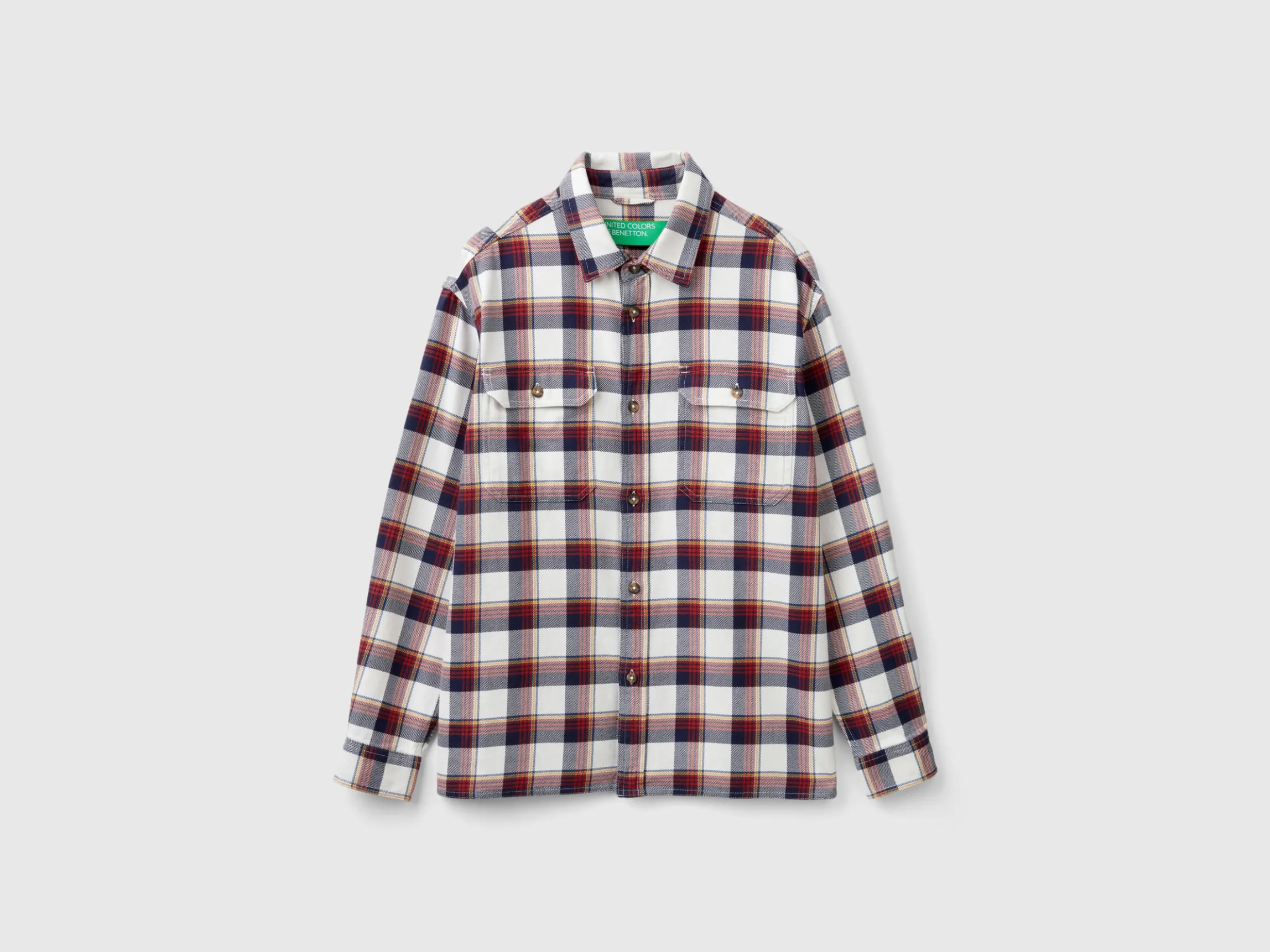 Tartan flannel overshirt