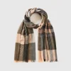 Tartan scarf in wool blend