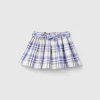 Tartan skirt with sash