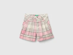 Tartan velvet Bermudas