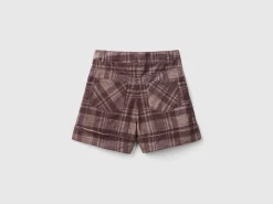 Tartan velvet Bermudas
