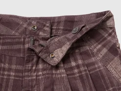 Tartan velvet Bermudas