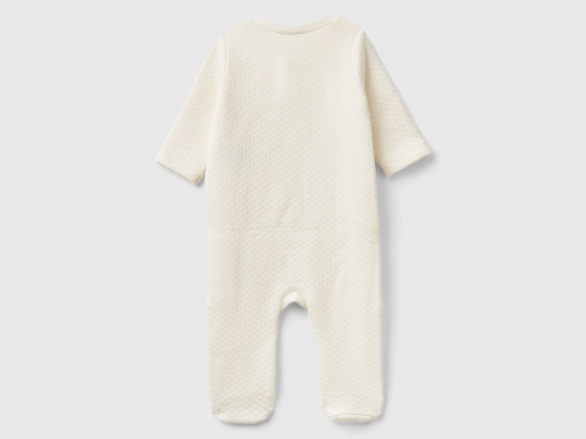Teddy bear onesie with quilted look