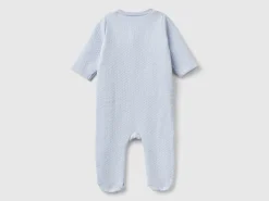 Teddy bear onesie with quilted look