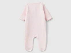 Teddy bear onesie with quilted look