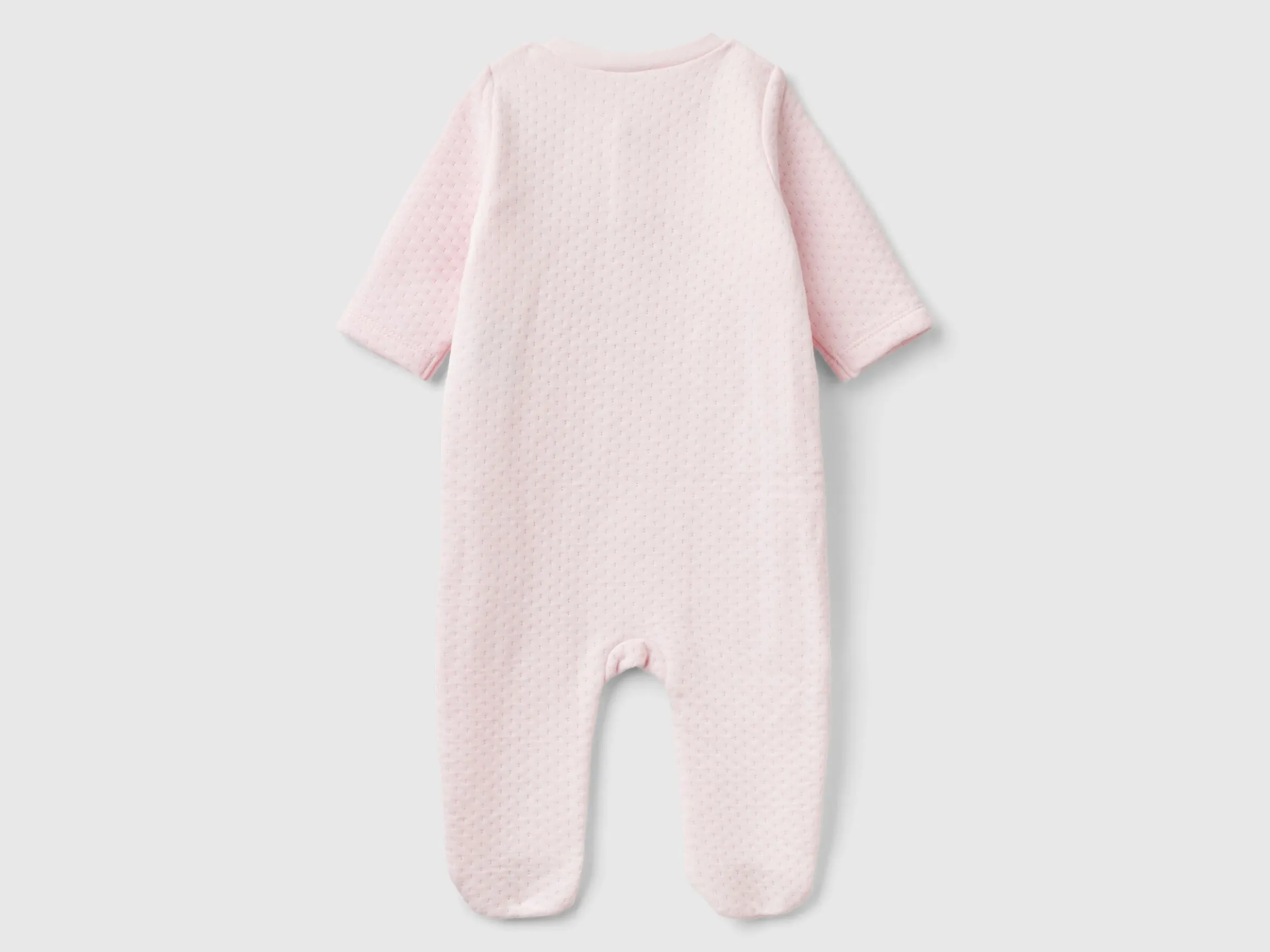 Teddy bear onesie with quilted look