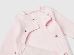 Teddy bear onesie with quilted look