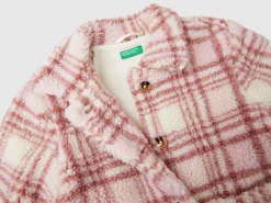Teddy check jacket