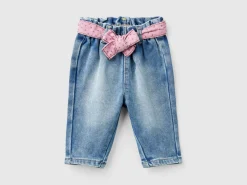 Thermal jeans with sash