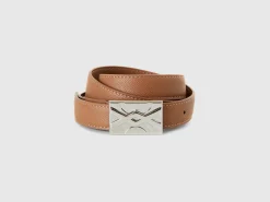 Thin brown belt