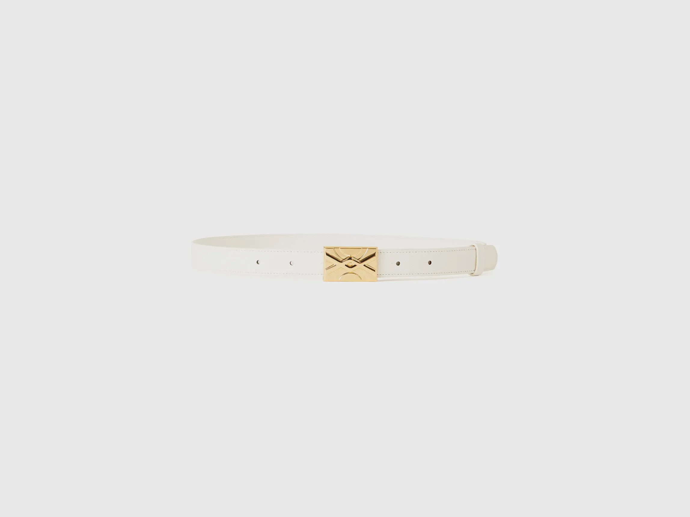 Thin white belt