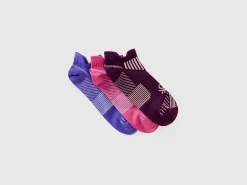 Three pairs of short sports socks