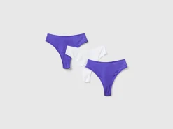 Three sports briefs in recycled fabric