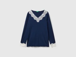 Top with lace detail