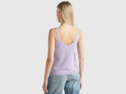 Top with V-neck and lurex